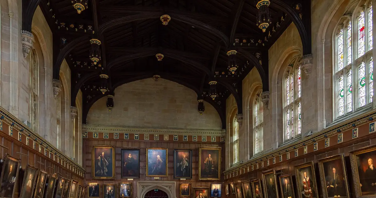 The Great Hall at Christ Church: the inspiration for Hogwarts' Great Hall, not a filming location